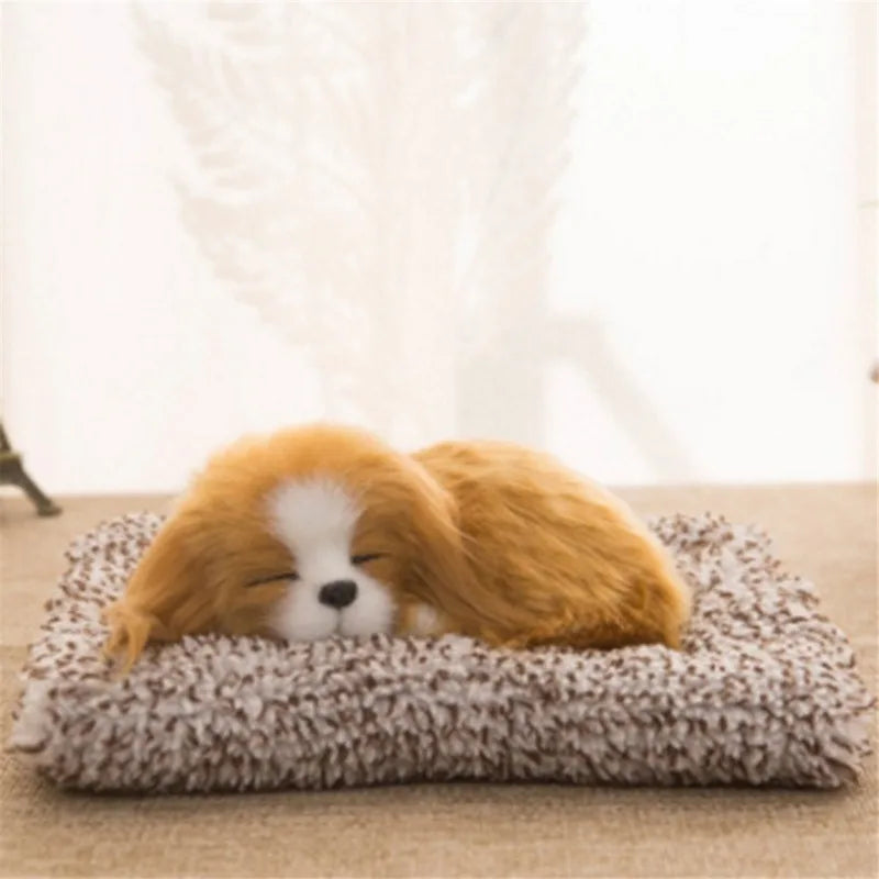 Lovely Plush Puppy Doll Toy Home Decoration Car-styling Car Ornaments Cute Simulation Sleeping Dogs Dashboard Decoration