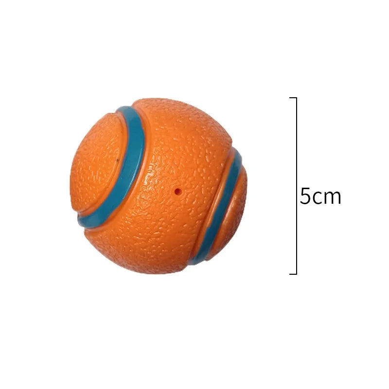 Tough Dog Fetch & Chew Ball — Solid Elastic Toy for Large, Medium & Small Dogs