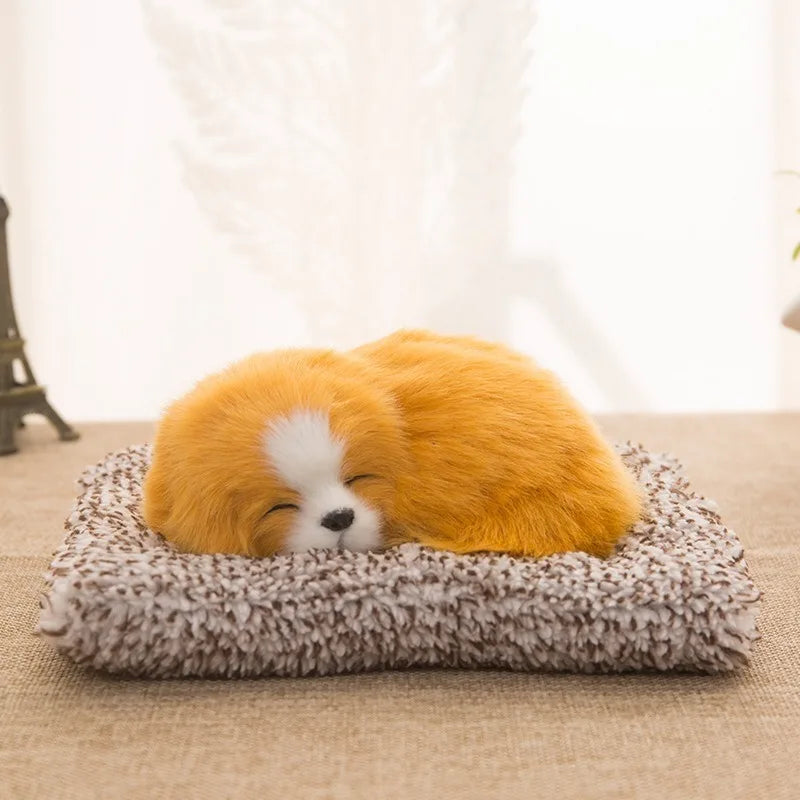Lovely Plush Puppy Doll Toy Home Decoration Car-styling Car Ornaments Cute Simulation Sleeping Dogs Dashboard Decoration