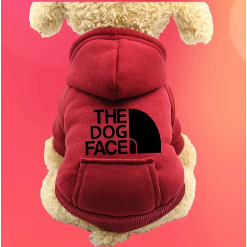 Autumn and winter sweater cowboy pocket two-legged clothes sports wind pet clothes dog cat pet clothes supplies
