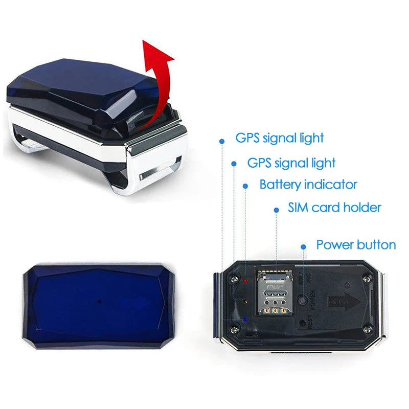 Pet GPS Tracker Location Adjustable Collar Anti-Lost Smart Real-Time Call Remote Control GPS Locator for Dogs Cats Sheep