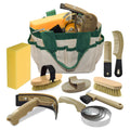 Professional 10 Pieces Horse Grooming Kit with Tote Bag, Set for Effective Grooming and Bathing, Horse Gifts for Girls
