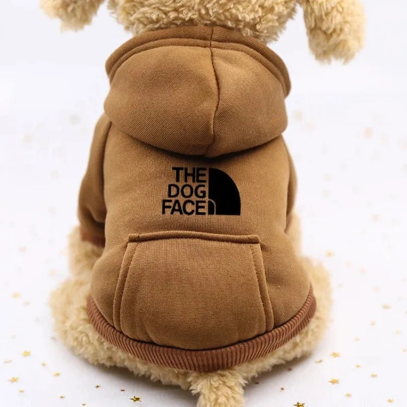 Autumn and winter sweater cowboy pocket two-legged clothes sports wind pet clothes dog cat pet clothes supplies