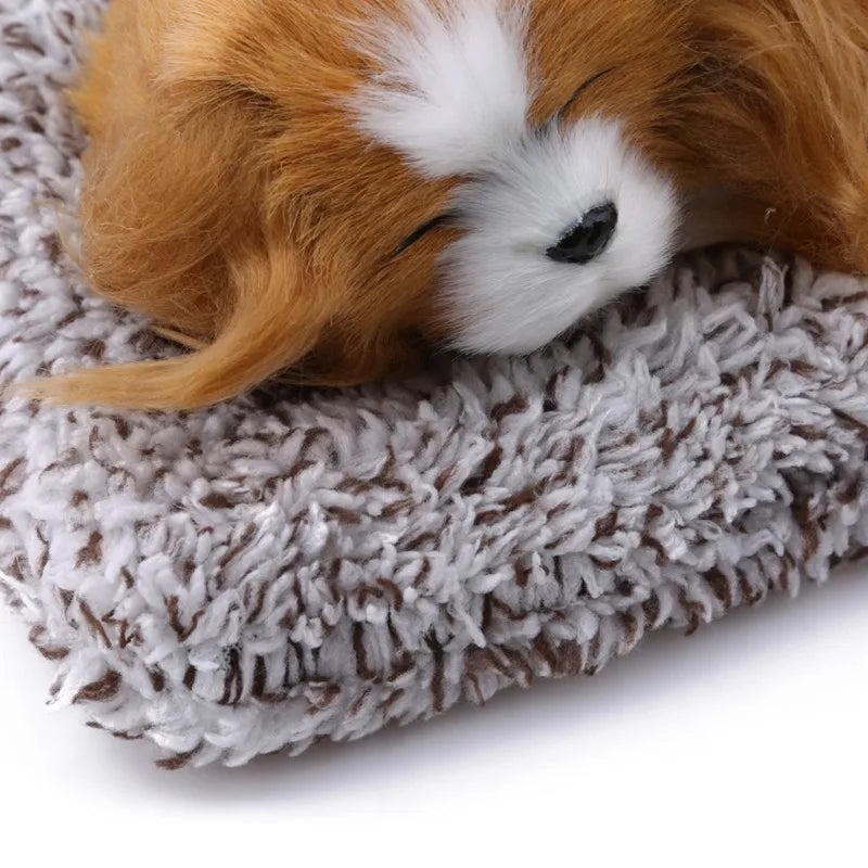 Lovely Plush Puppy Doll Toy Home Decoration Car-styling Car Ornaments Cute Simulation Sleeping Dogs Dashboard Decoration